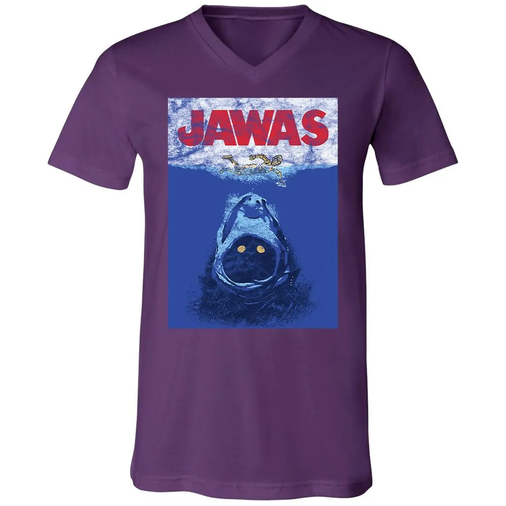 Unisex V-Neck T-Shirt - BYZG3GRD - Team Purple - 9