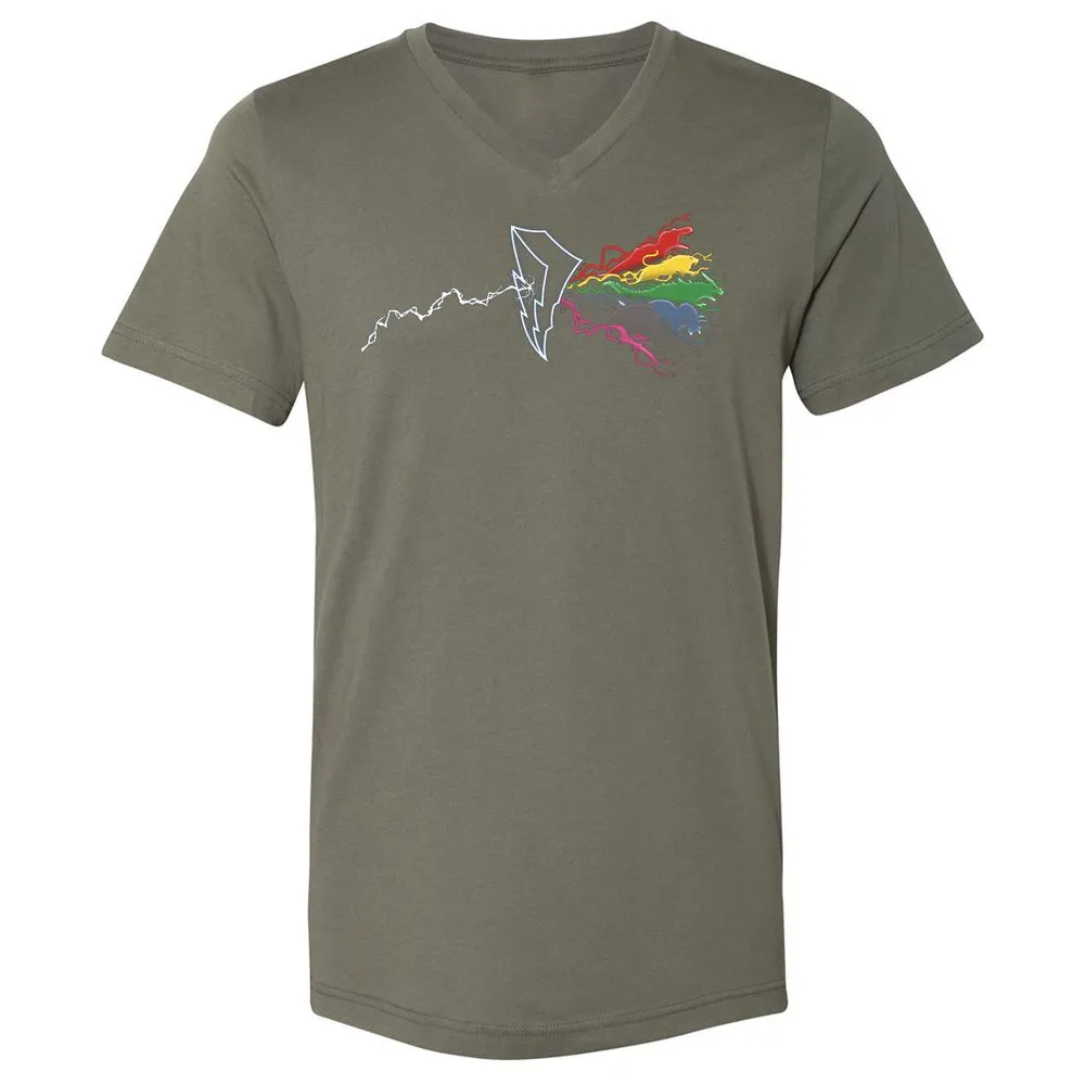 Unisex V-Neck T-Shirt - EM1HK1K8 - Military Green - 10