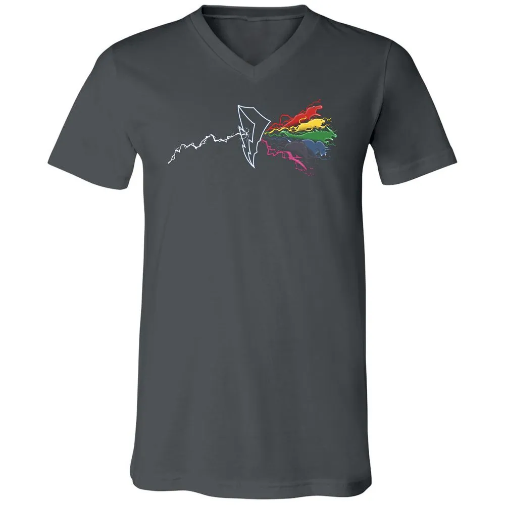 Unisex V-Neck T-Shirt - EM1HK1K8 - Asphalt - 12
