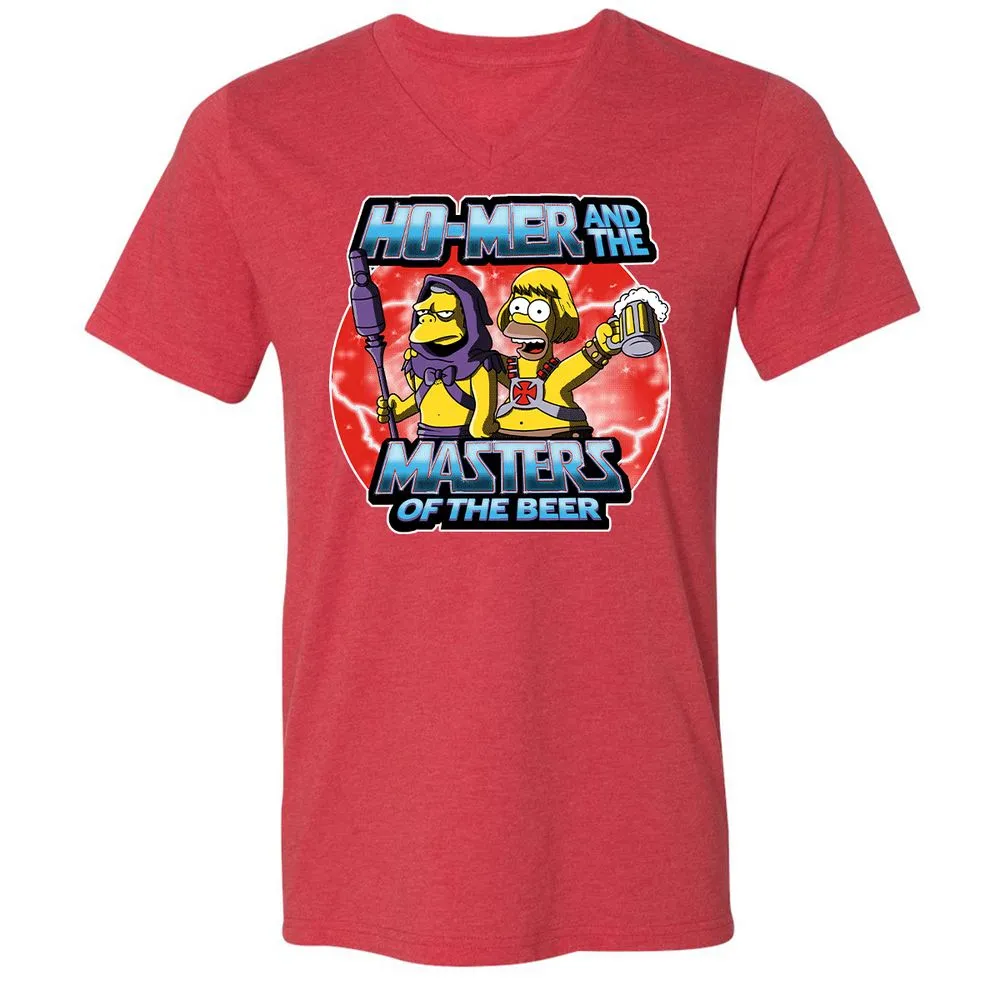 Unisex V-Neck T-Shirt - UE5557KE - Heather Red - 16