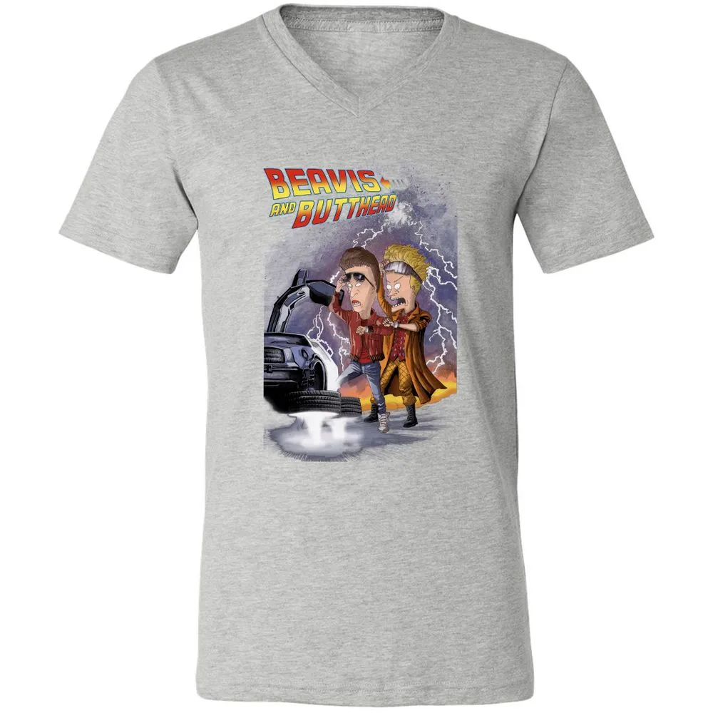 Unisex V-Neck T-Shirt - 7FZCWPUA - Athletic Heather - 7