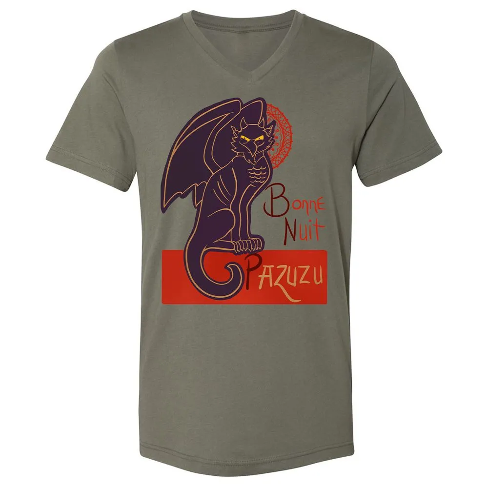 Unisex V-Neck T-Shirt - NJ9ZNWKN - Military Green - 10