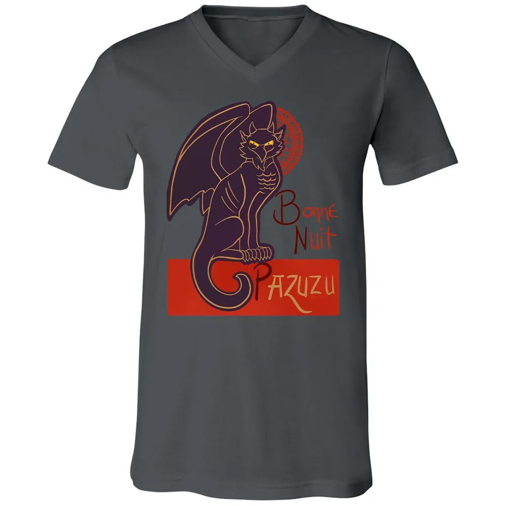 Unisex V-Neck T-Shirt - NJ9ZNWKN - Asphalt - 12