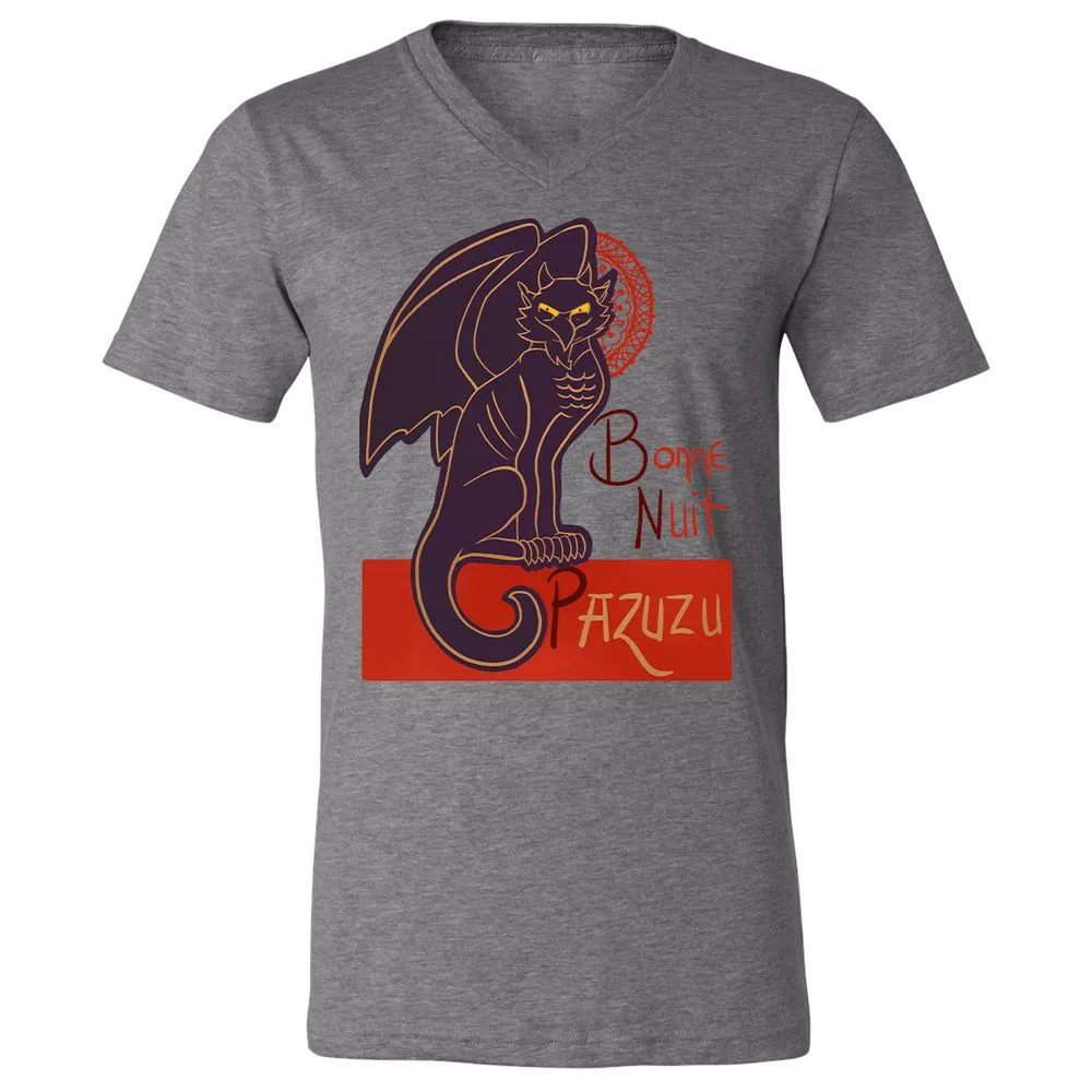 Unisex V-Neck T-Shirt - NJ9ZNWKN - Deep Heather - 13