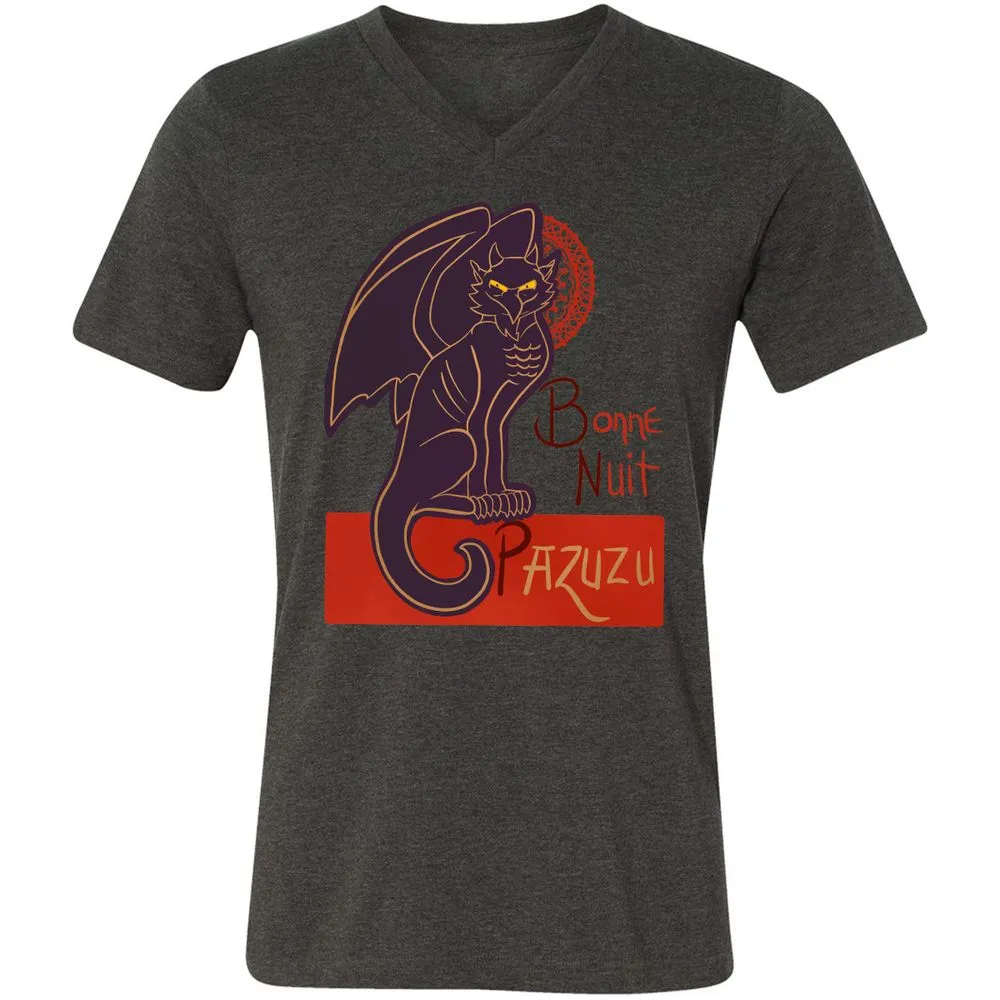 Unisex V-Neck T-Shirt - NJ9ZNWKN - Dark Grey Heather - 8