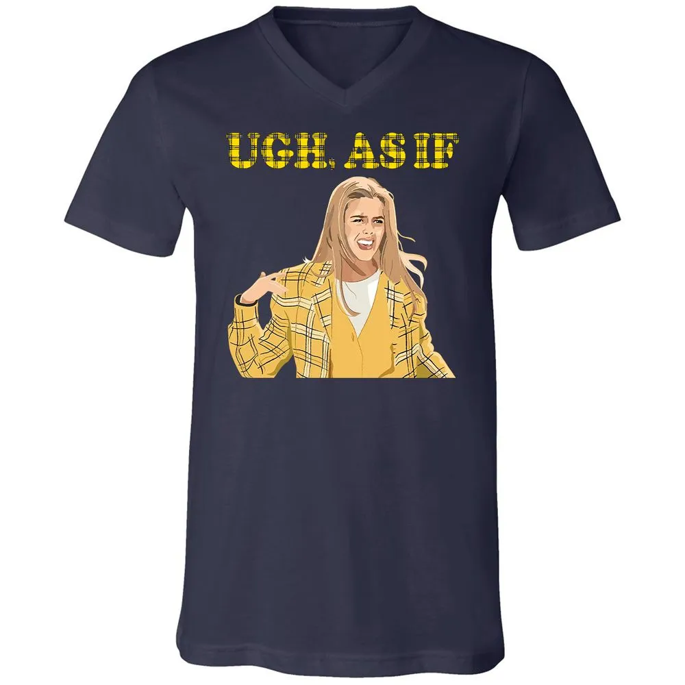 Unisex V-Neck T-Shirt - 4SN6LVST - Navy - 2
