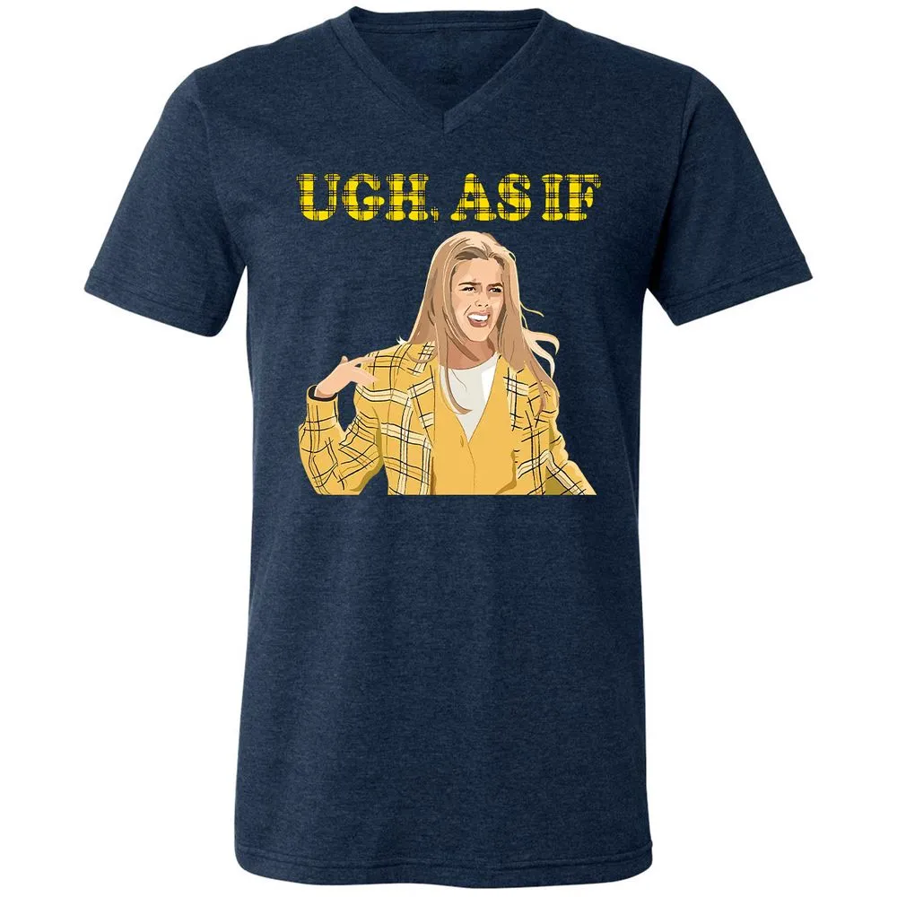 Unisex V-Neck T-Shirt - 4SN6LVST - Heather Navy - 15