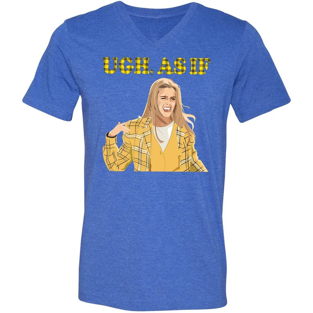 Unisex V-Neck T-Shirt - 4SN6LVST - Heather True Royal - 14