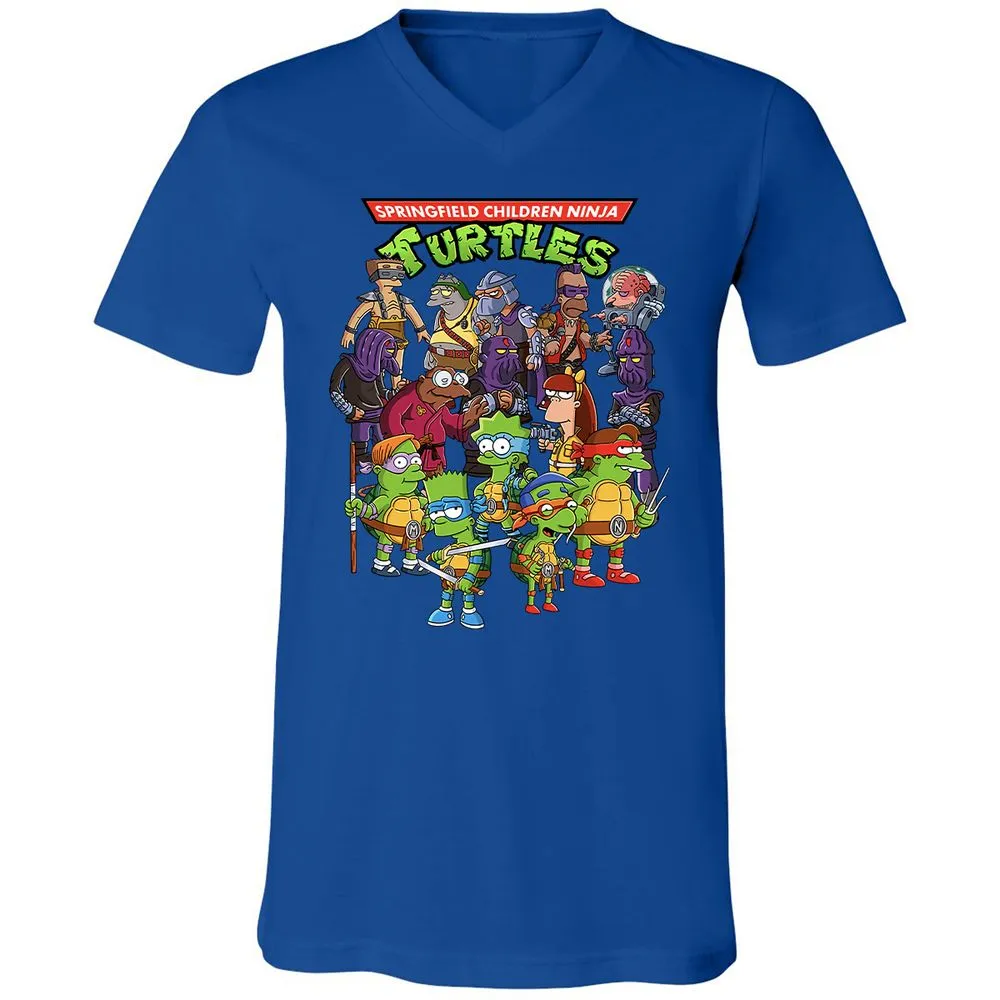 Unisex V-Neck T-Shirt - S466M8R5 - True Royal - 4