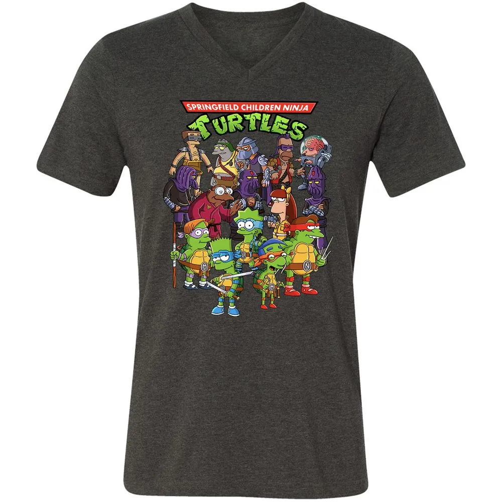 Unisex V-Neck T-Shirt - S466M8R5 - Dark Grey Heather - 8