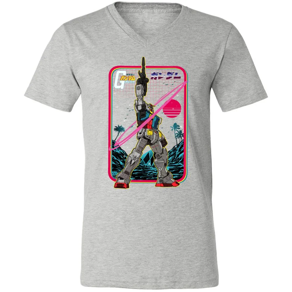 Unisex V-Neck T-Shirt - P5HGFWZ9 - Athletic Heather - 7