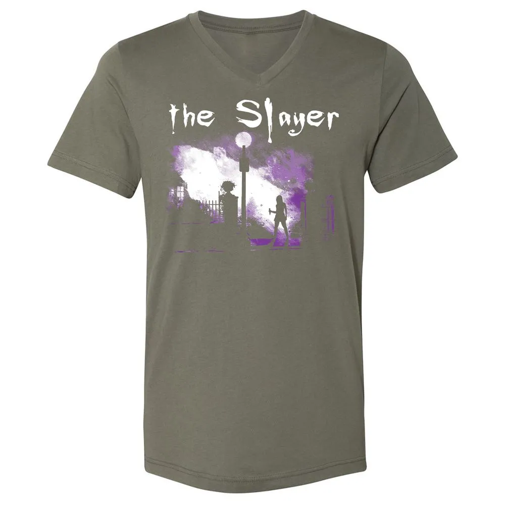 Unisex V-Neck T-Shirt - FD8ZQUEQ - Military Green - 10