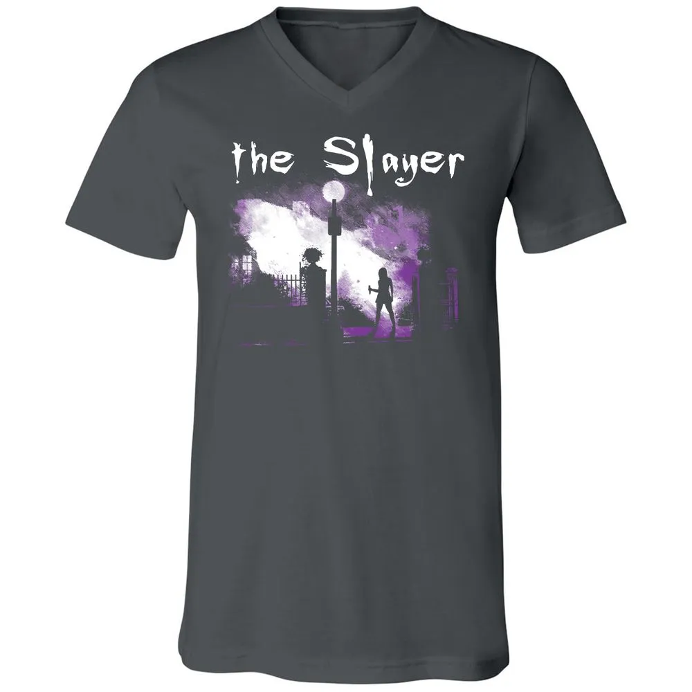Unisex V-Neck T-Shirt - FD8ZQUEQ - Asphalt - 12
