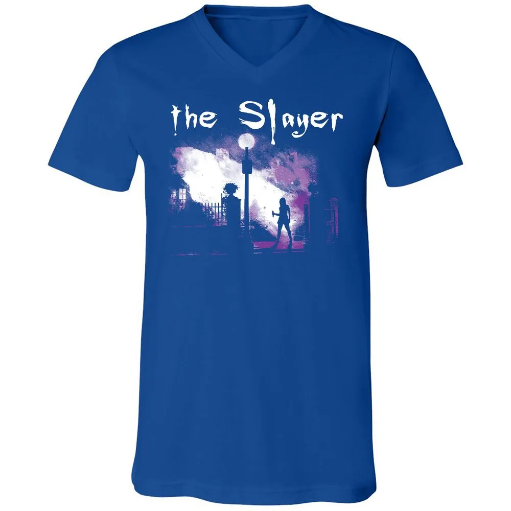 Unisex V-Neck T-Shirt - FD8ZQUEQ - True Royal - 4
