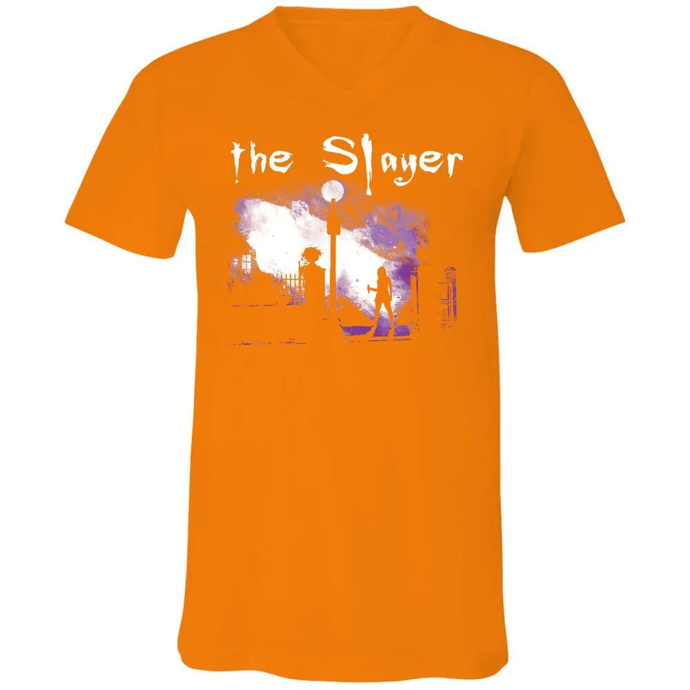 Unisex V-Neck T-Shirt - FD8ZQUEQ - Orange - 11