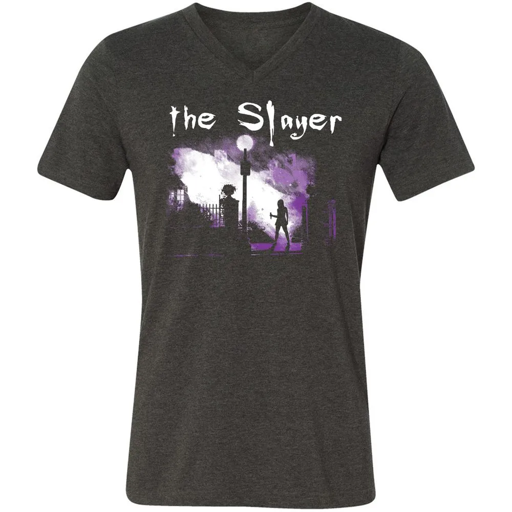 Unisex V-Neck T-Shirt - FD8ZQUEQ - Dark Grey Heather - 8