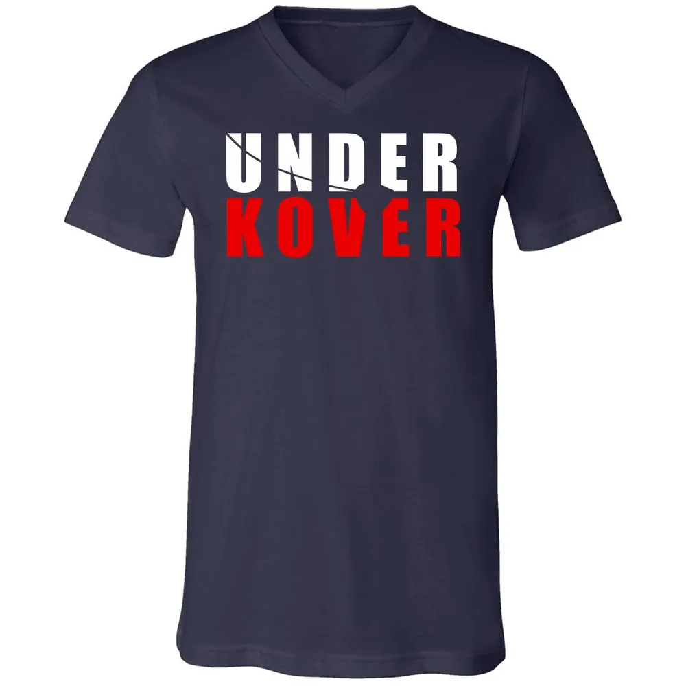 Unisex V-Neck T-Shirt - 6NPCT7XV - Navy - 2