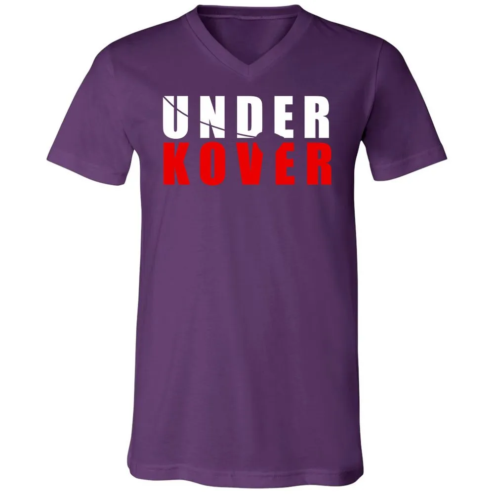 Unisex V-Neck T-Shirt - 6NPCT7XV - Team Purple - 9