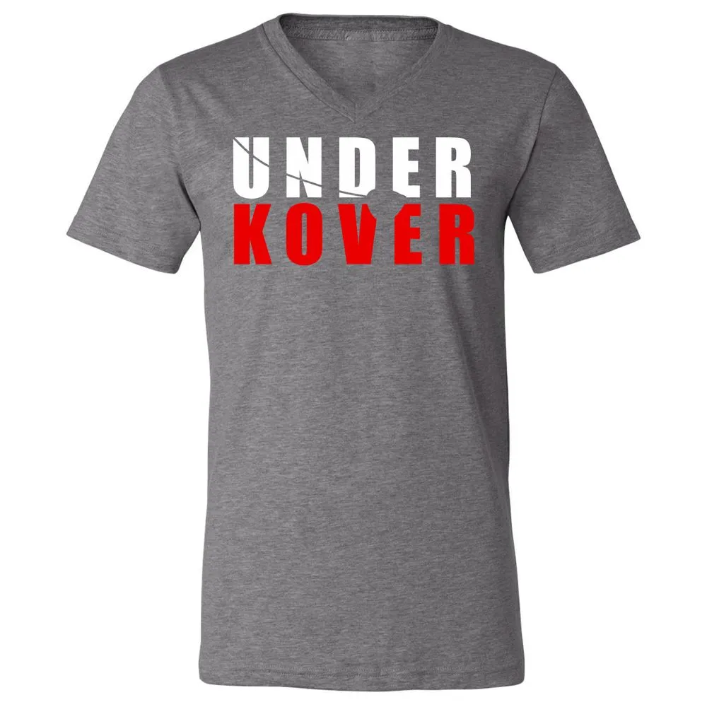 Unisex V-Neck T-Shirt - 6NPCT7XV - Deep Heather - 13