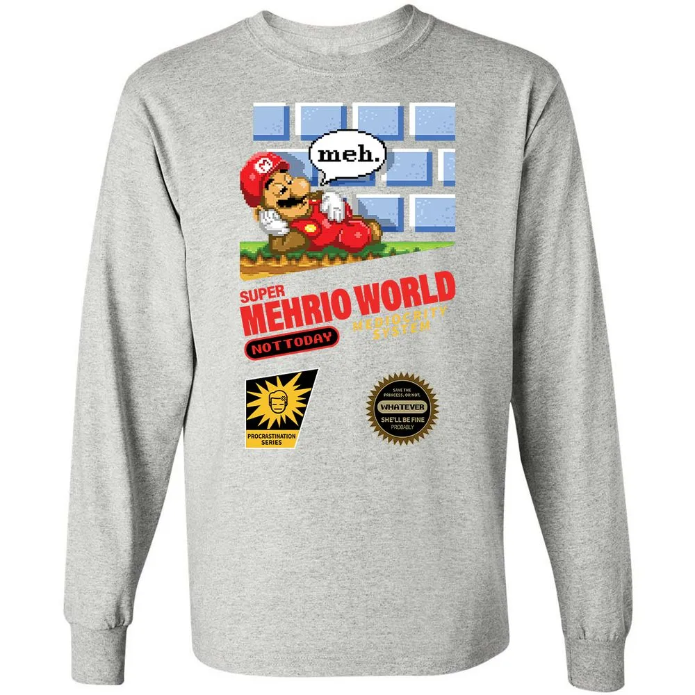 Long Sleeve T-Shirt - UQNTM1SY - Ash - 7