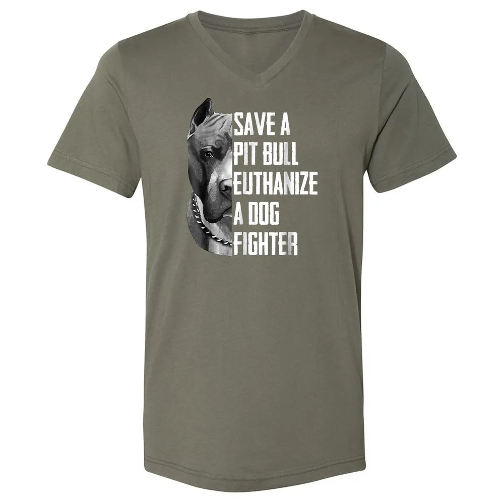 Unisex V-Neck T-Shirt - MUPVT1G3 - Military Green - 10
