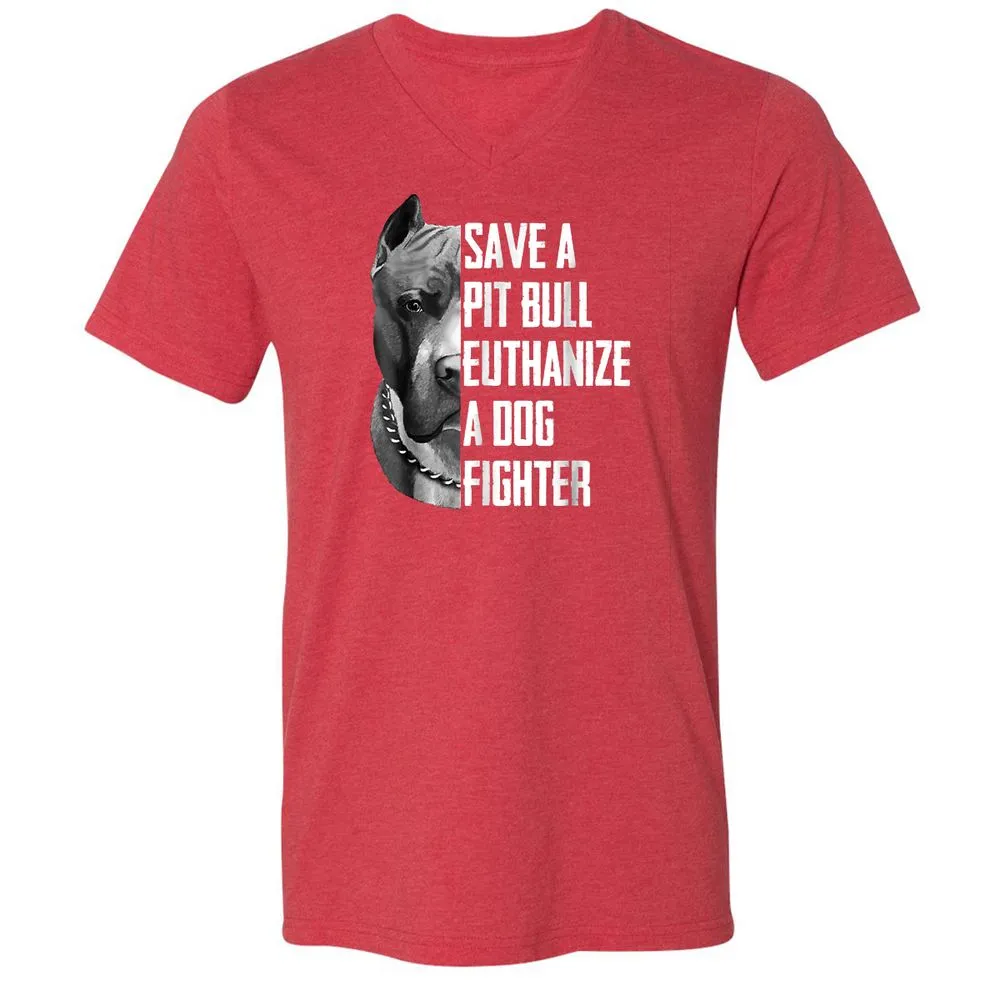 Unisex V-Neck T-Shirt - MUPVT1G3 - Heather Red - 16
