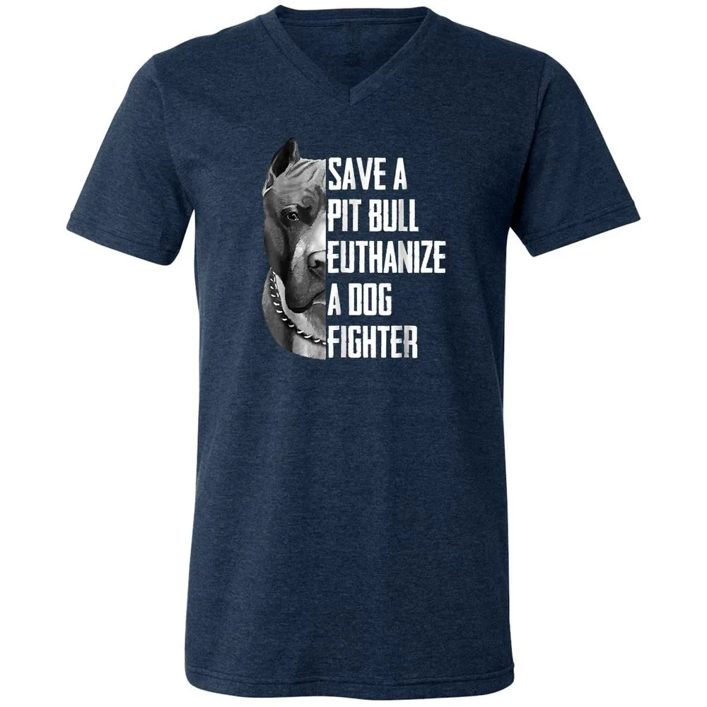 Unisex V-Neck T-Shirt - MUPVT1G3 - Heather Navy - 15