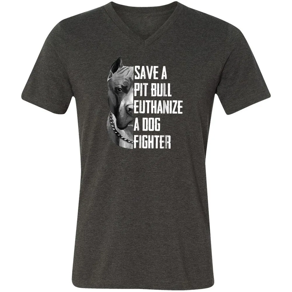 Unisex V-Neck T-Shirt - MUPVT1G3 - Dark Grey Heather - 8