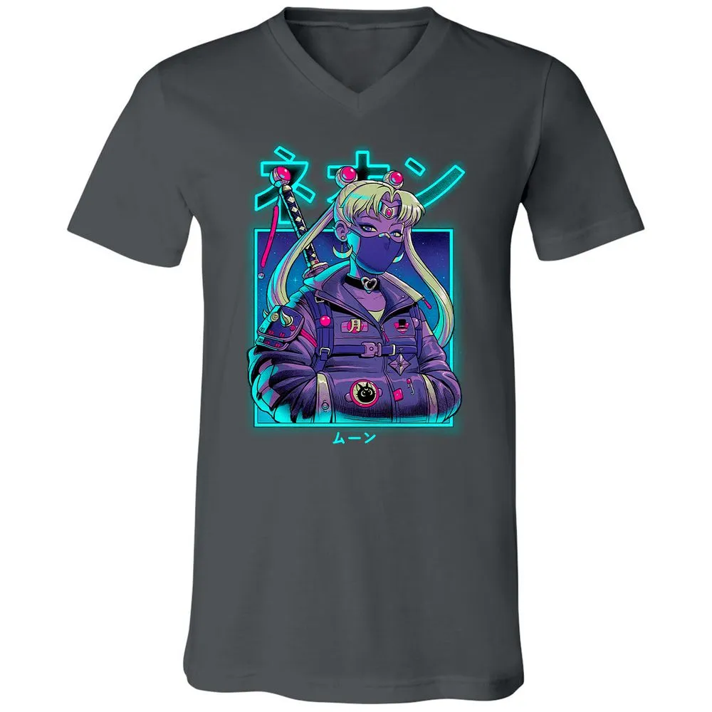 Unisex V-Neck T-Shirt - JZQ5PPGN - Asphalt - 12