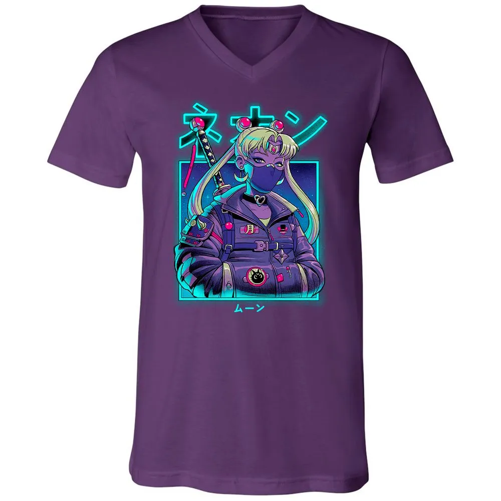 Unisex V-Neck T-Shirt - JZQ5PPGN - Team Purple - 9