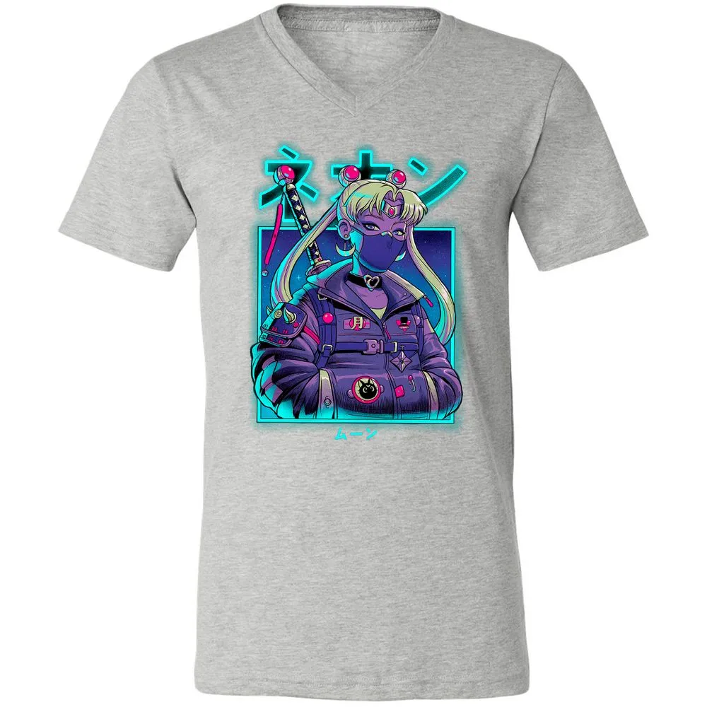 Unisex V-Neck T-Shirt - JZQ5PPGN - Athletic Heather - 7