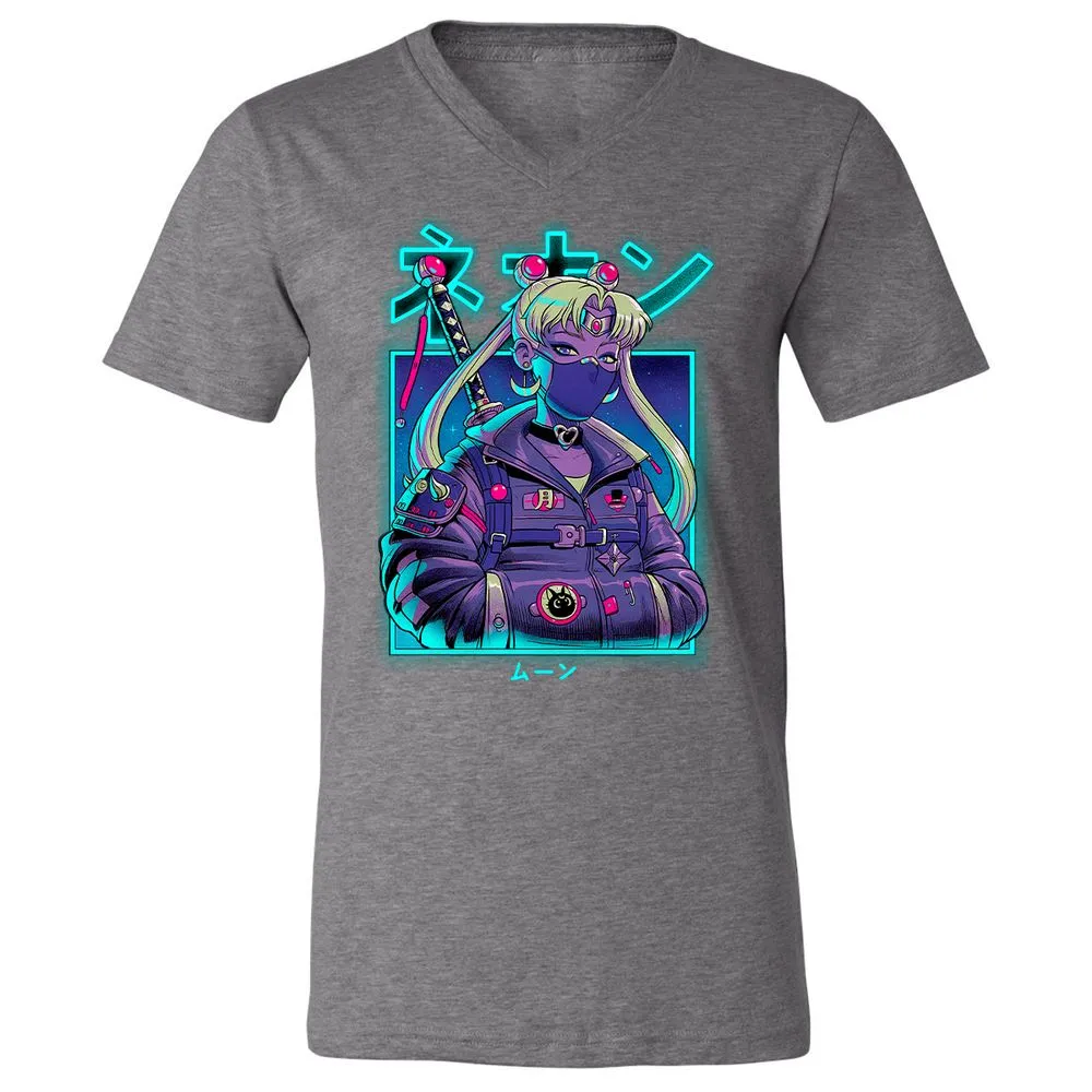 Unisex V-Neck T-Shirt - JZQ5PPGN - Deep Heather - 13