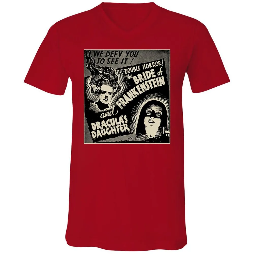 Unisex V-Neck T-Shirt - FJUCTP85 - Red - 3