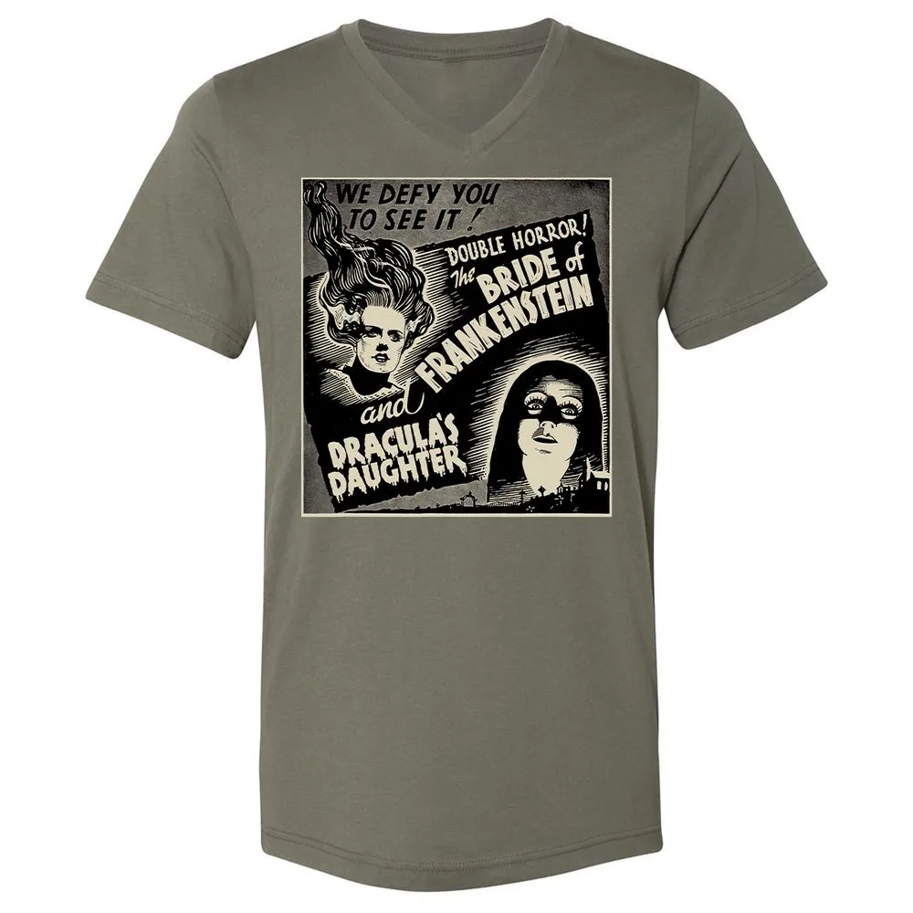 Unisex V-Neck T-Shirt - FJUCTP85 - Military Green - 10