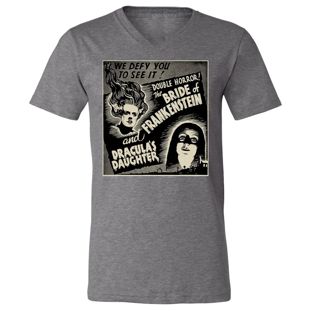 Unisex V-Neck T-Shirt - FJUCTP85 - Deep Heather - 13