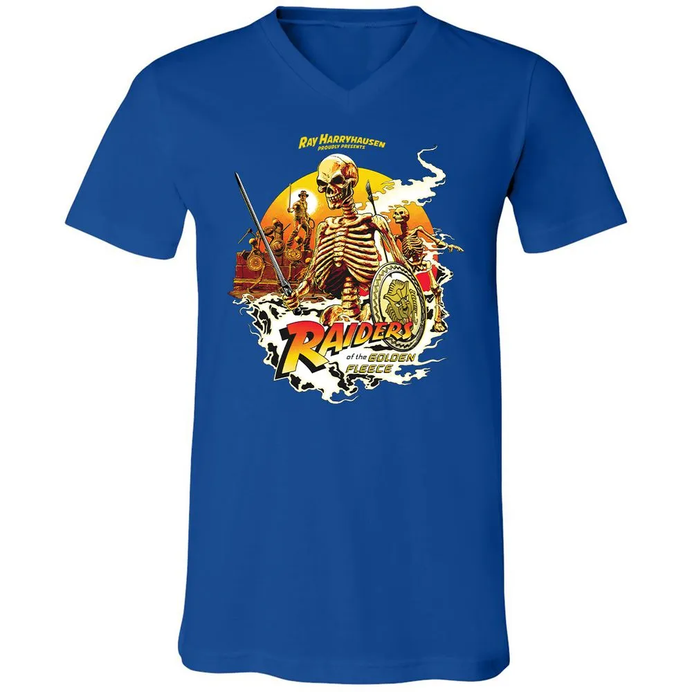 Unisex V-Neck T-Shirt - W55S8R8G - True Royal - 4