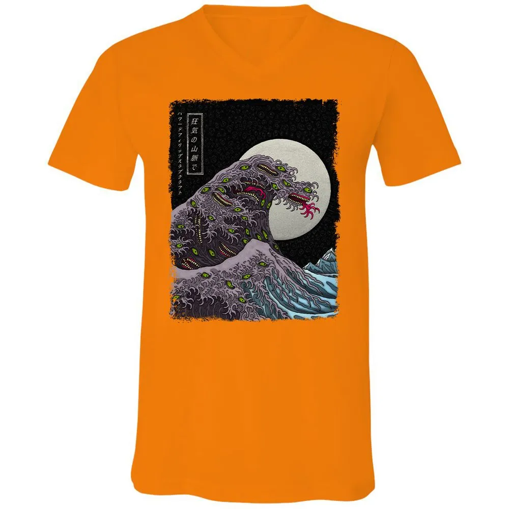 Unisex V-Neck T-Shirt - WYNGAWN9 - Orange - 11