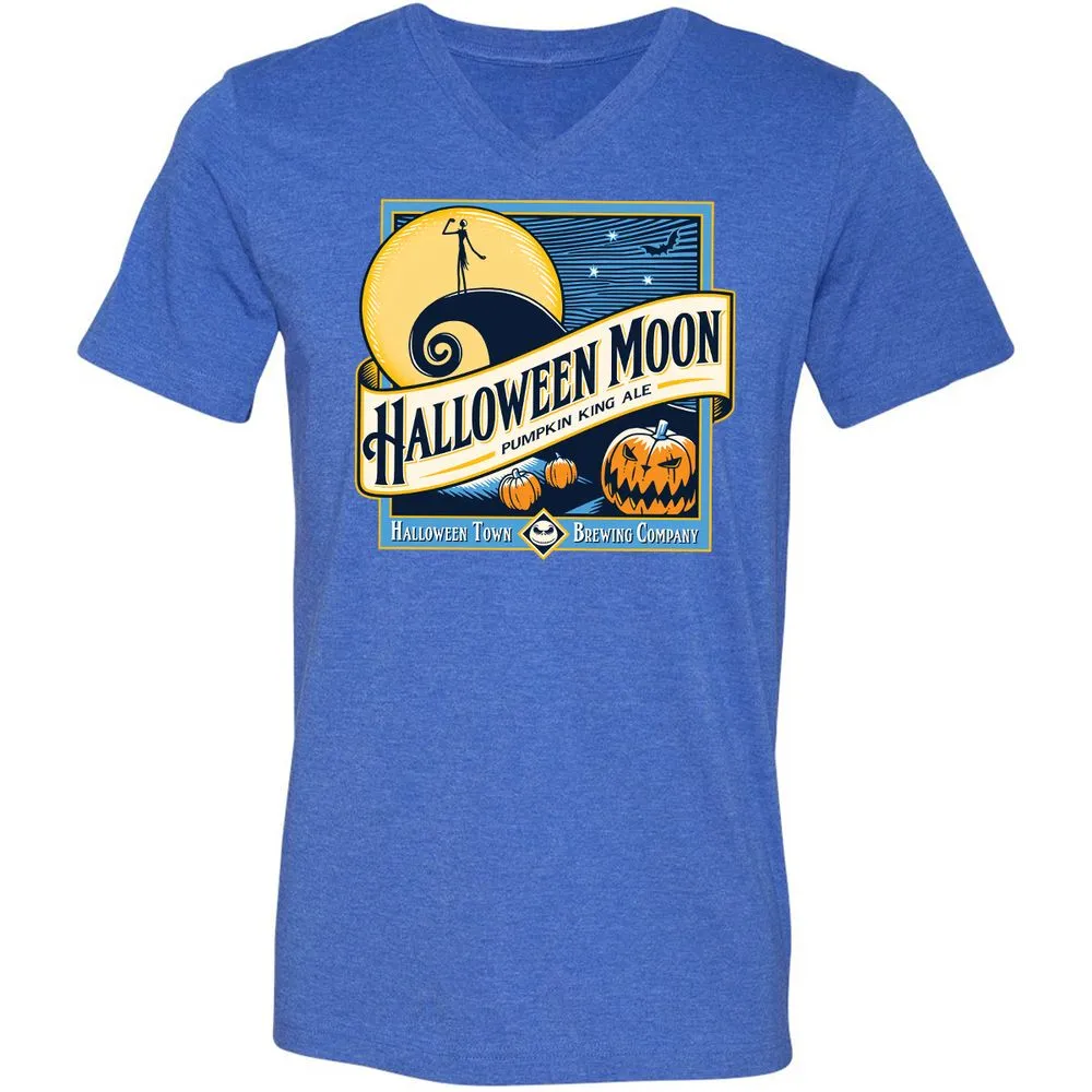 Unisex V-Neck T-Shirt - FQQE6RPR - Heather True Royal - 14