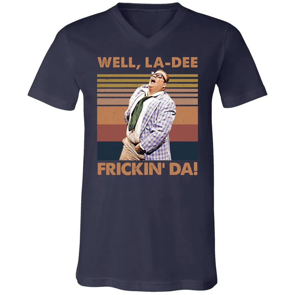 Unisex V-Neck T-Shirt - 7AF4PCDE - Navy - 2
