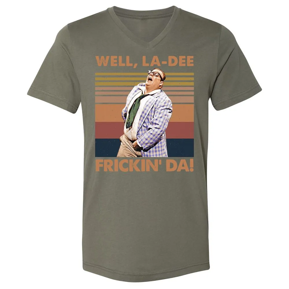 Unisex V-Neck T-Shirt - 7AF4PCDE - Military Green - 10