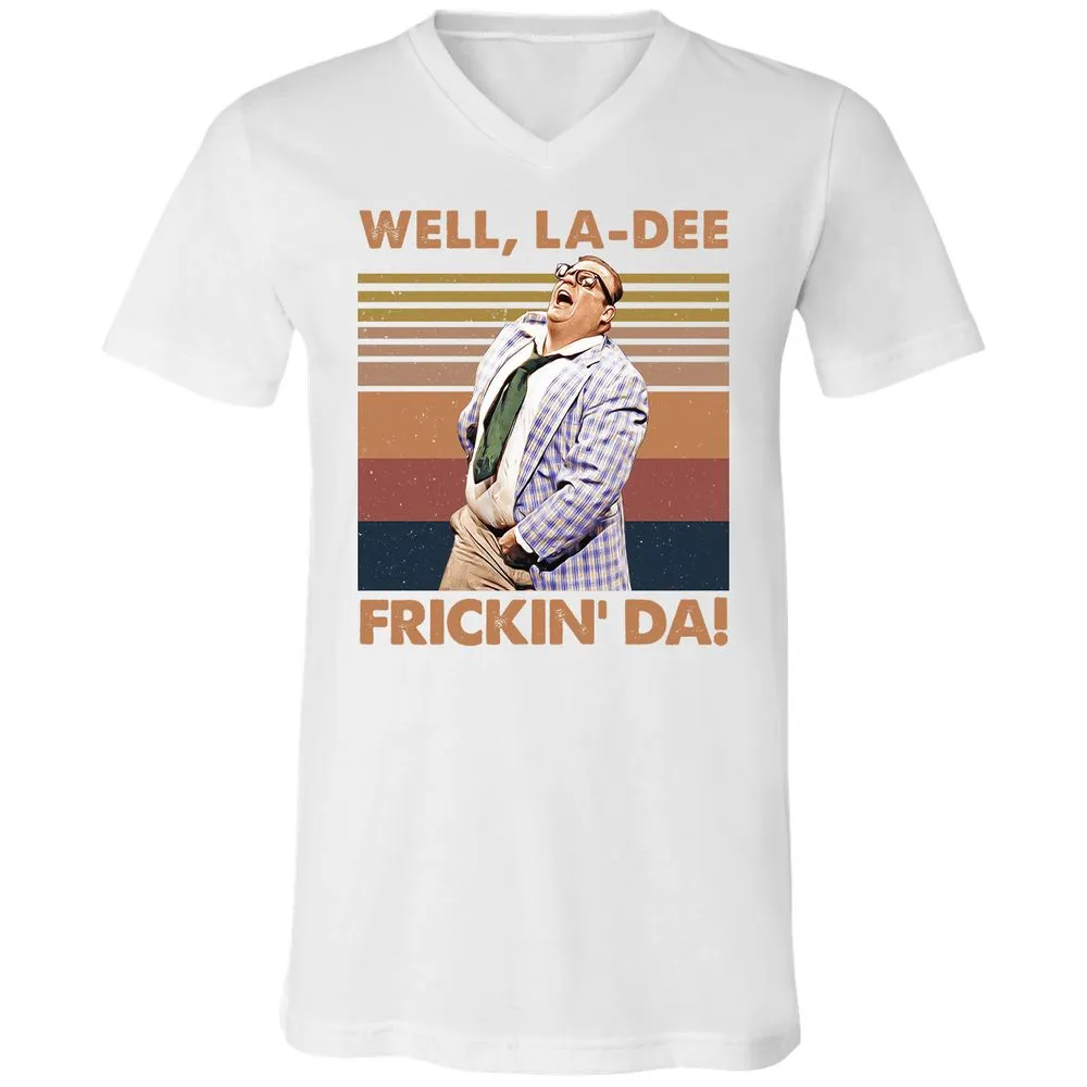 Unisex V-Neck T-Shirt - 7AF4PCDE - White - 5