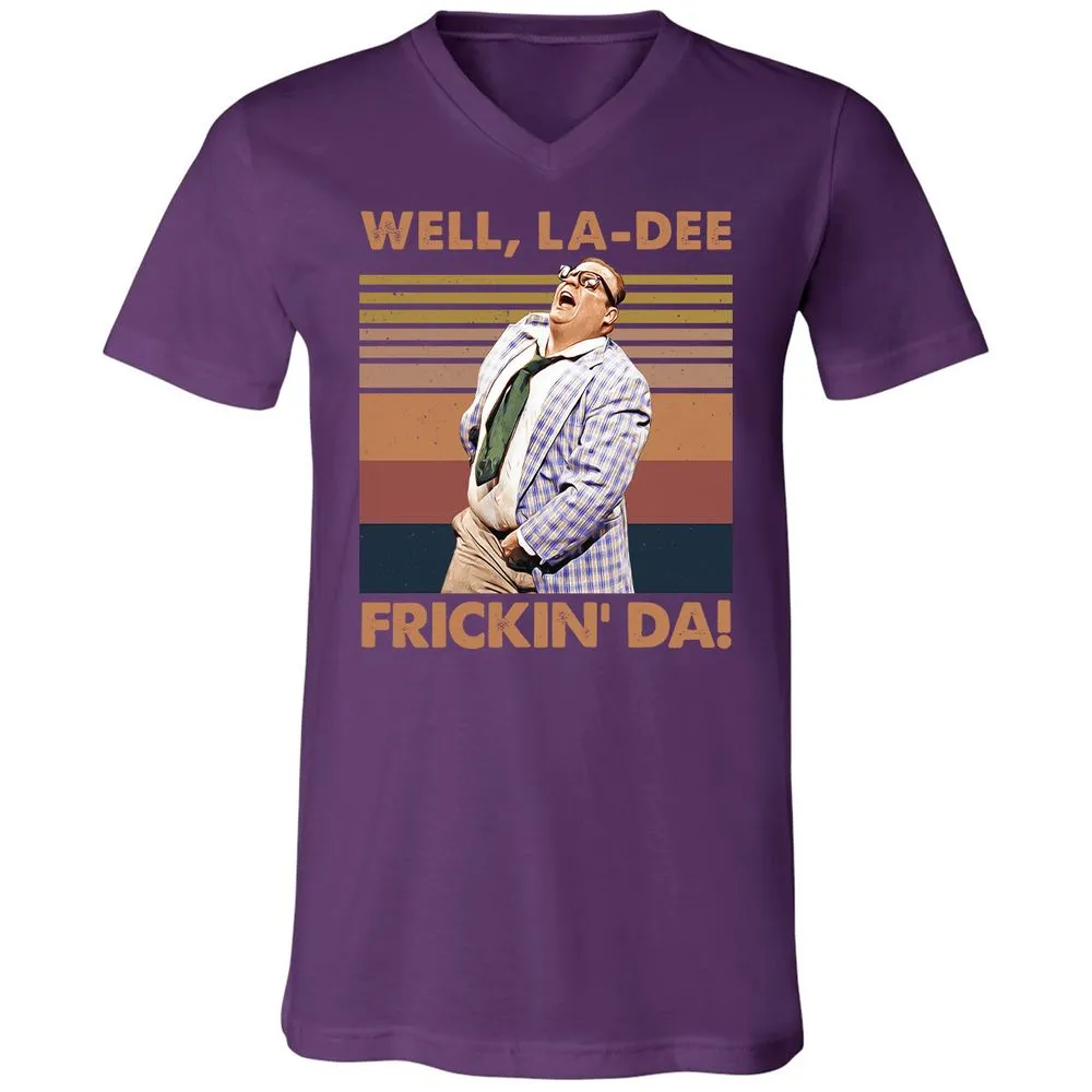 Unisex V-Neck T-Shirt - 7AF4PCDE - Team Purple - 9