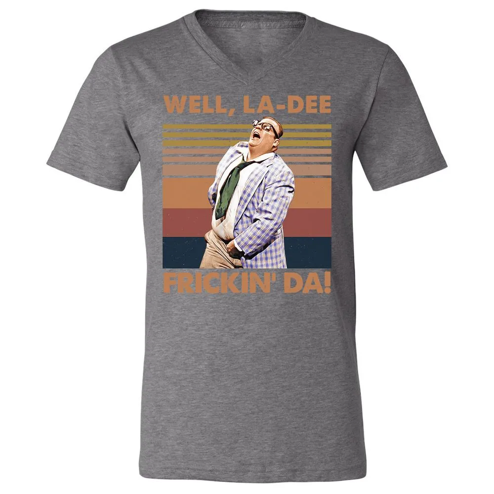Unisex V-Neck T-Shirt - 7AF4PCDE - Deep Heather - 13