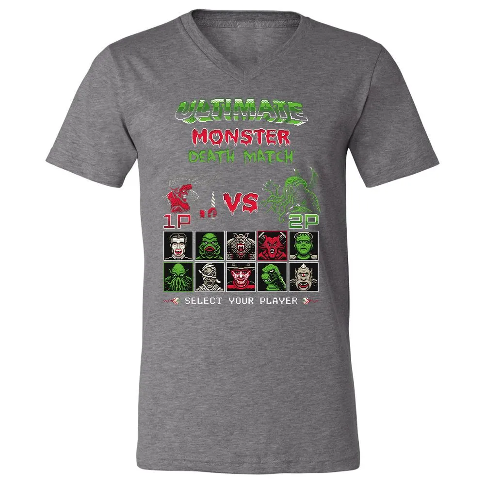 Unisex V-Neck T-Shirt - CETDZB2M - Deep Heather - 13