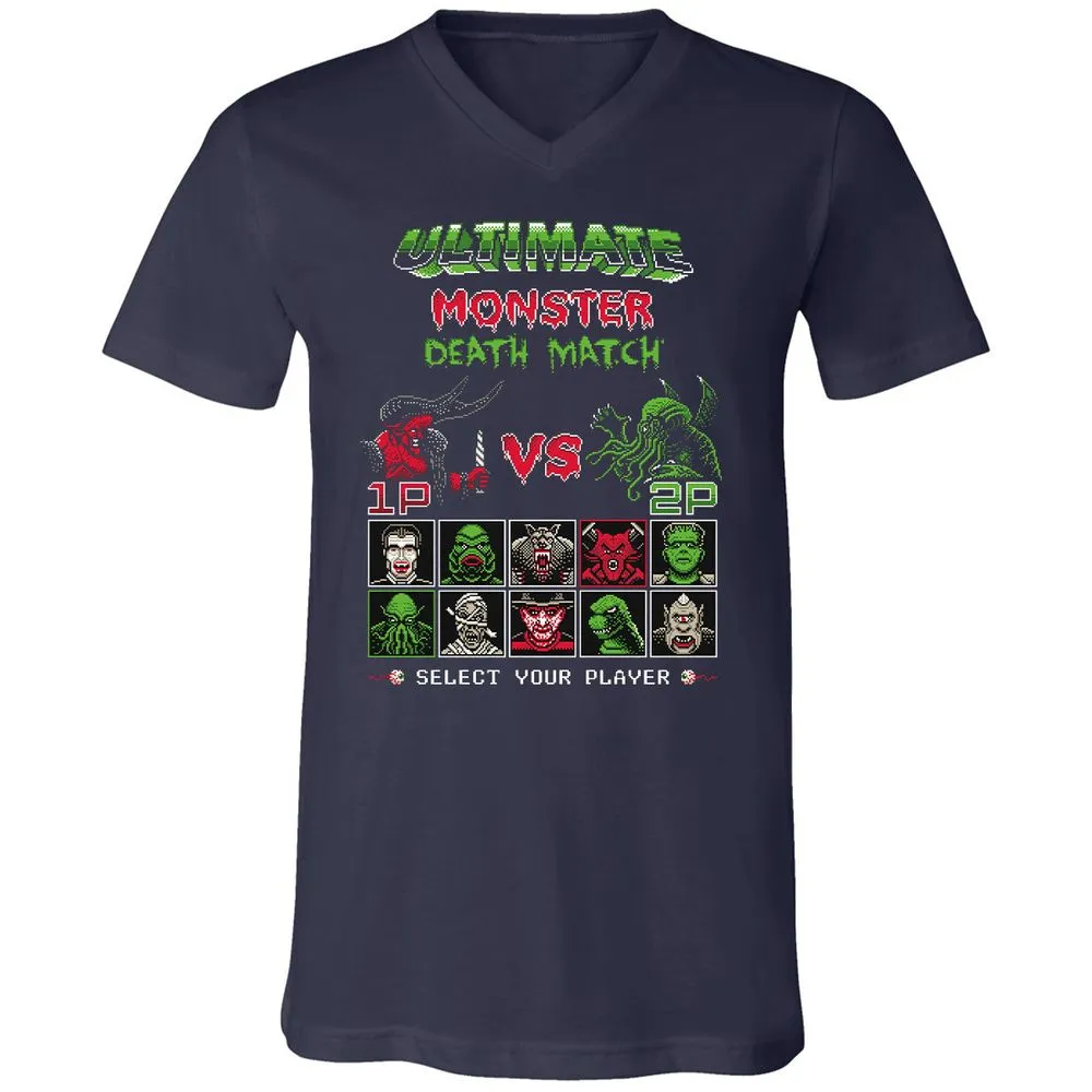 Unisex V-Neck T-Shirt - CETDZB2M - Navy - 2