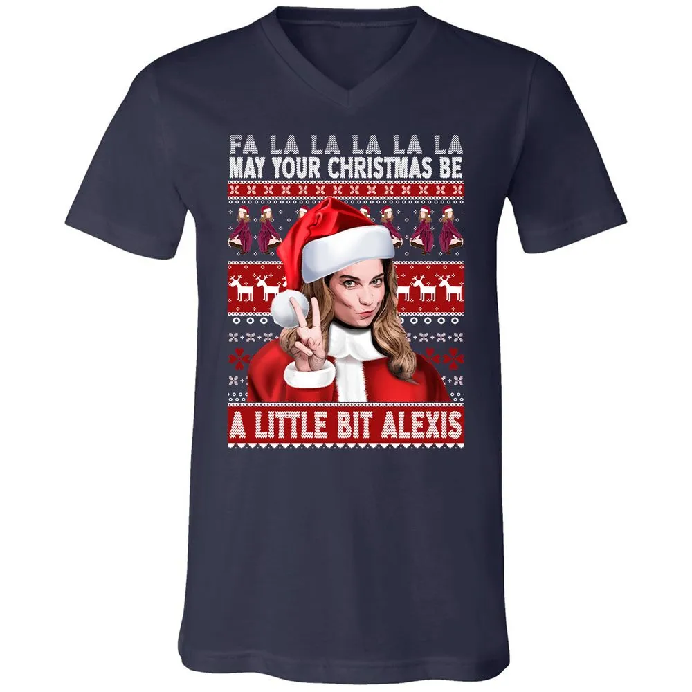 Unisex V-Neck T-Shirt - 56632TU2 - Navy - 2