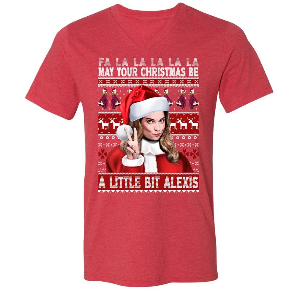 Unisex V-Neck T-Shirt - 56632TU2 - Heather Red - 16