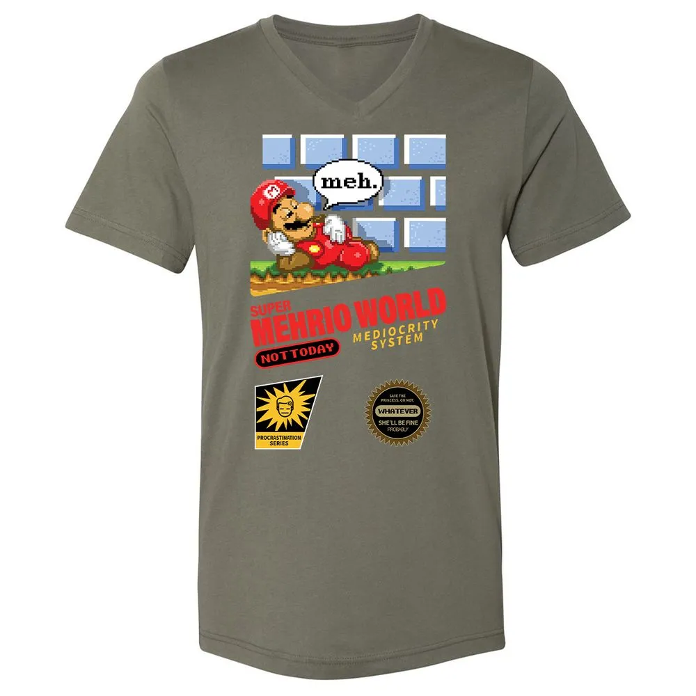 Unisex V-Neck T-Shirt - AXQLR876 - Military Green - 10
