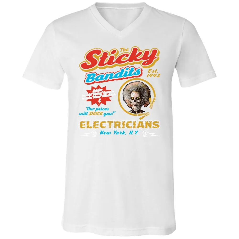 Unisex V-Neck T-Shirt - KJF7PV6Q - White - 5