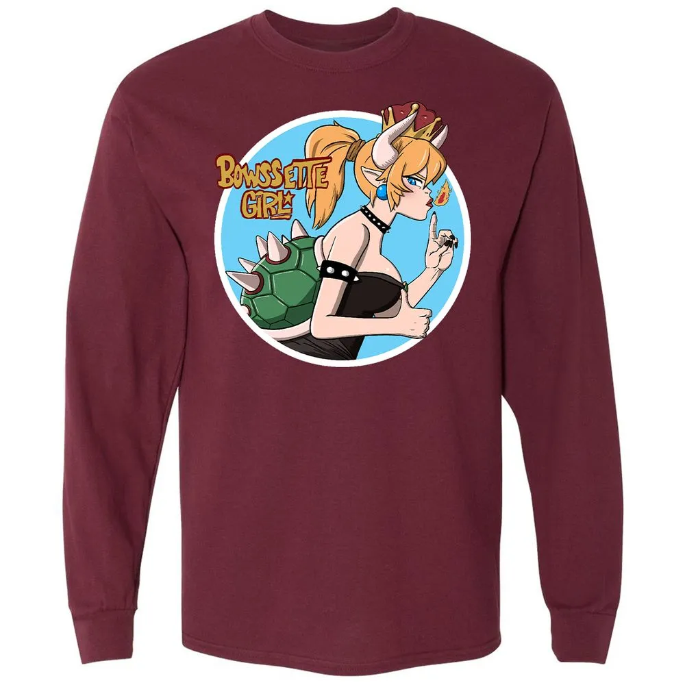 Long Sleeve T-Shirt - W956477P - Maroon - 11